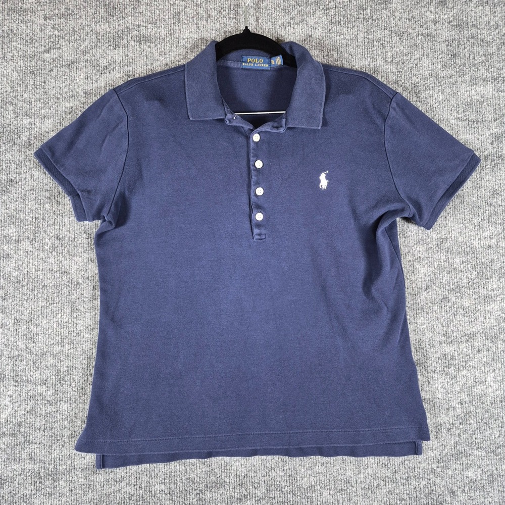 Polo Ralph Lauren Polo Shirt Pony Logo XL Navy Blue Women
